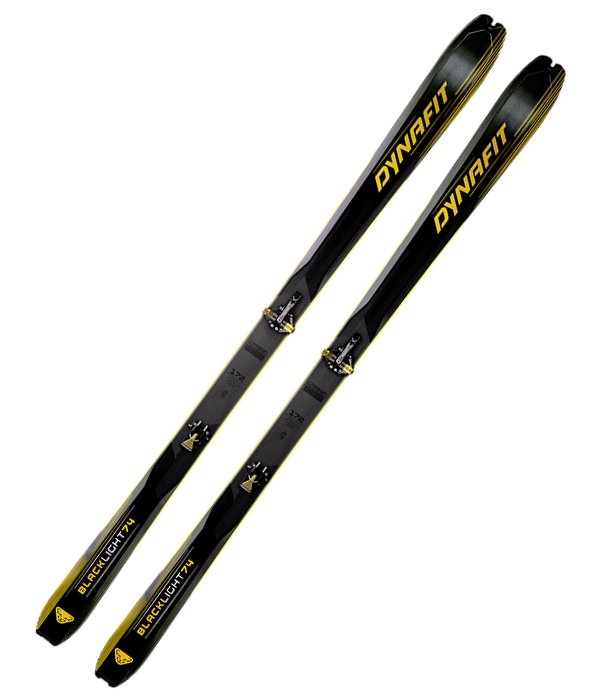 Dynafit lyže Blacklight 74, čern/žlutá, 165cm